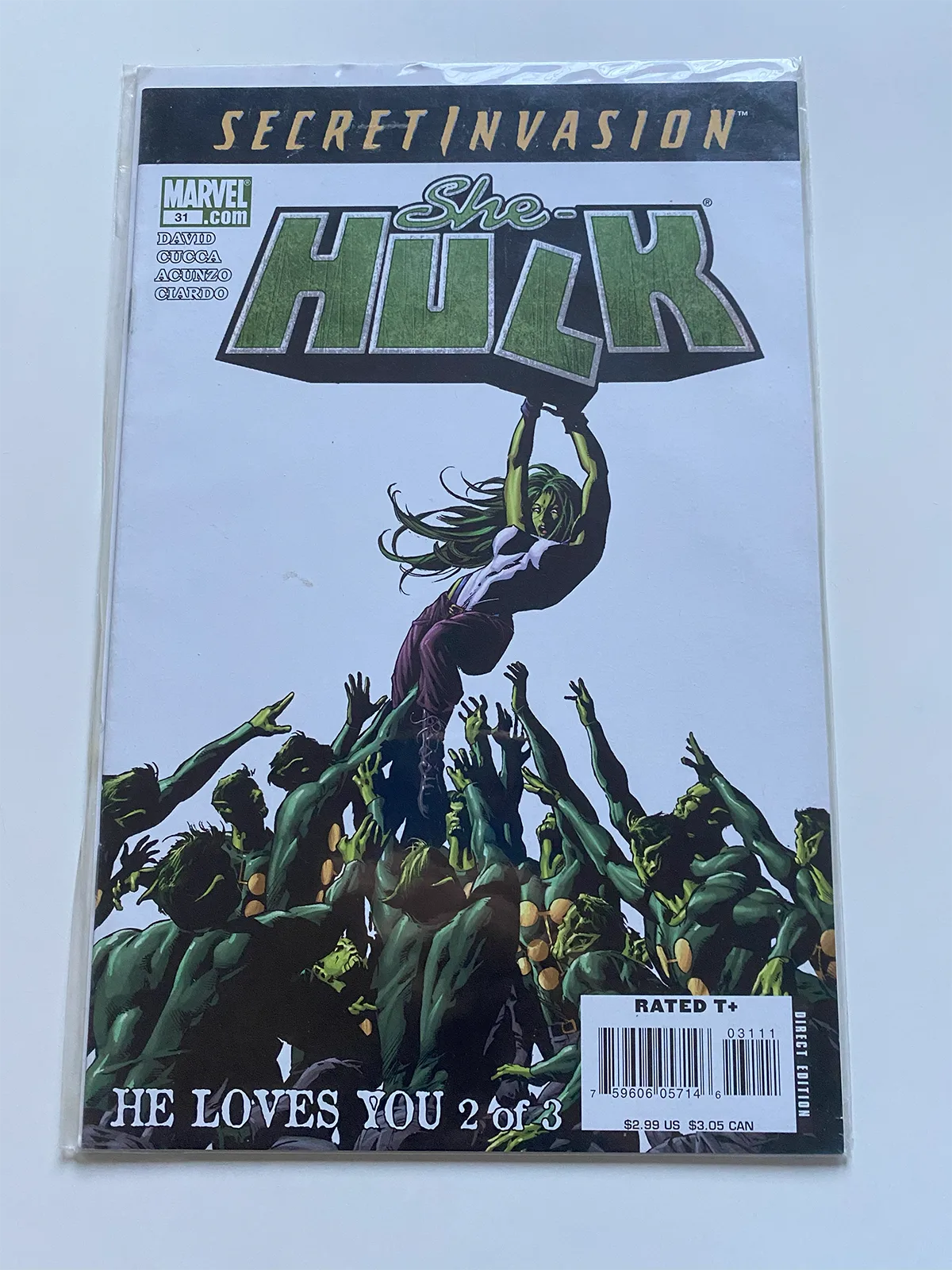 Secret invasion She Hulk vol2 Nº31 - Inglés