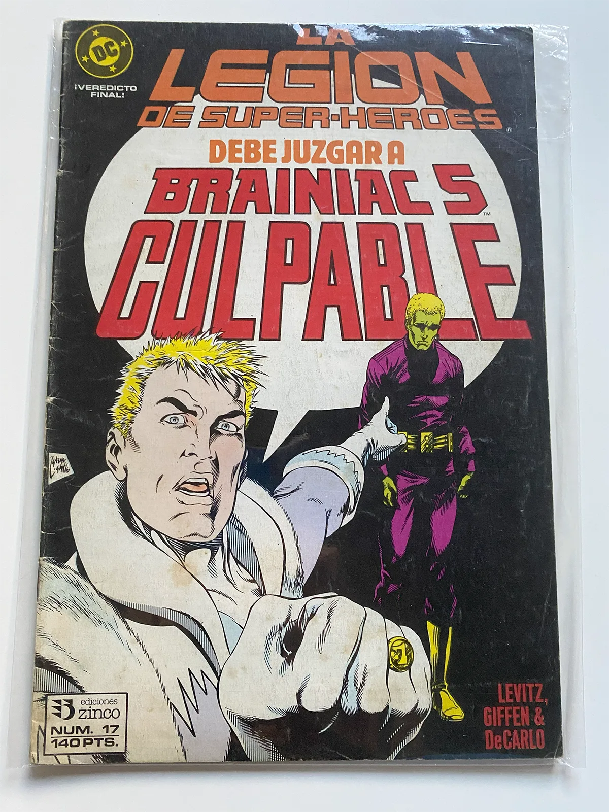 Legion de super-heroes Nº17 Debe juzgar a Brainiac 5 culpable - Español