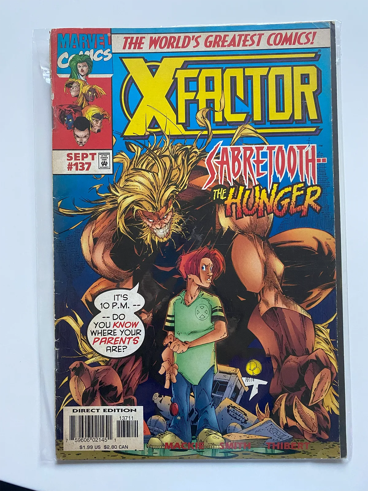 X-Factor Nº137 Sabretooth the huger - Inglés