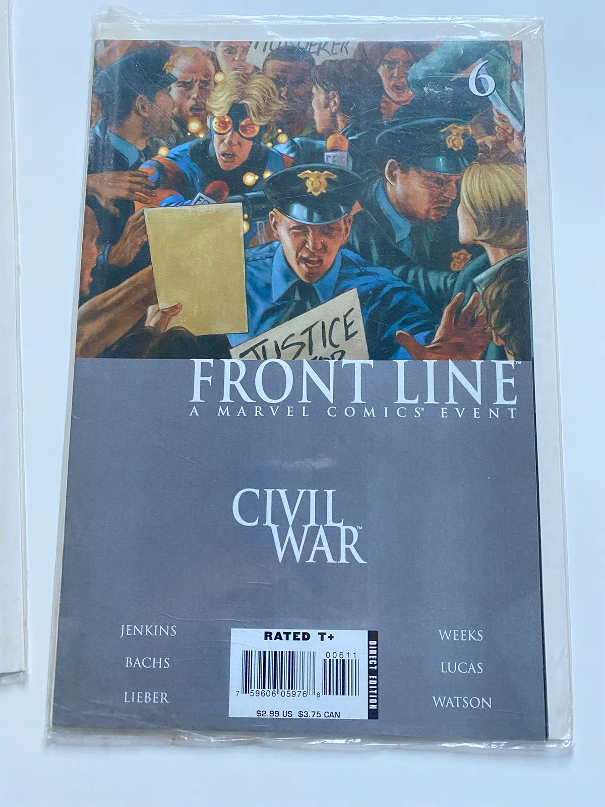 Front Line a marvel comics event Civil war 6 - Inglés