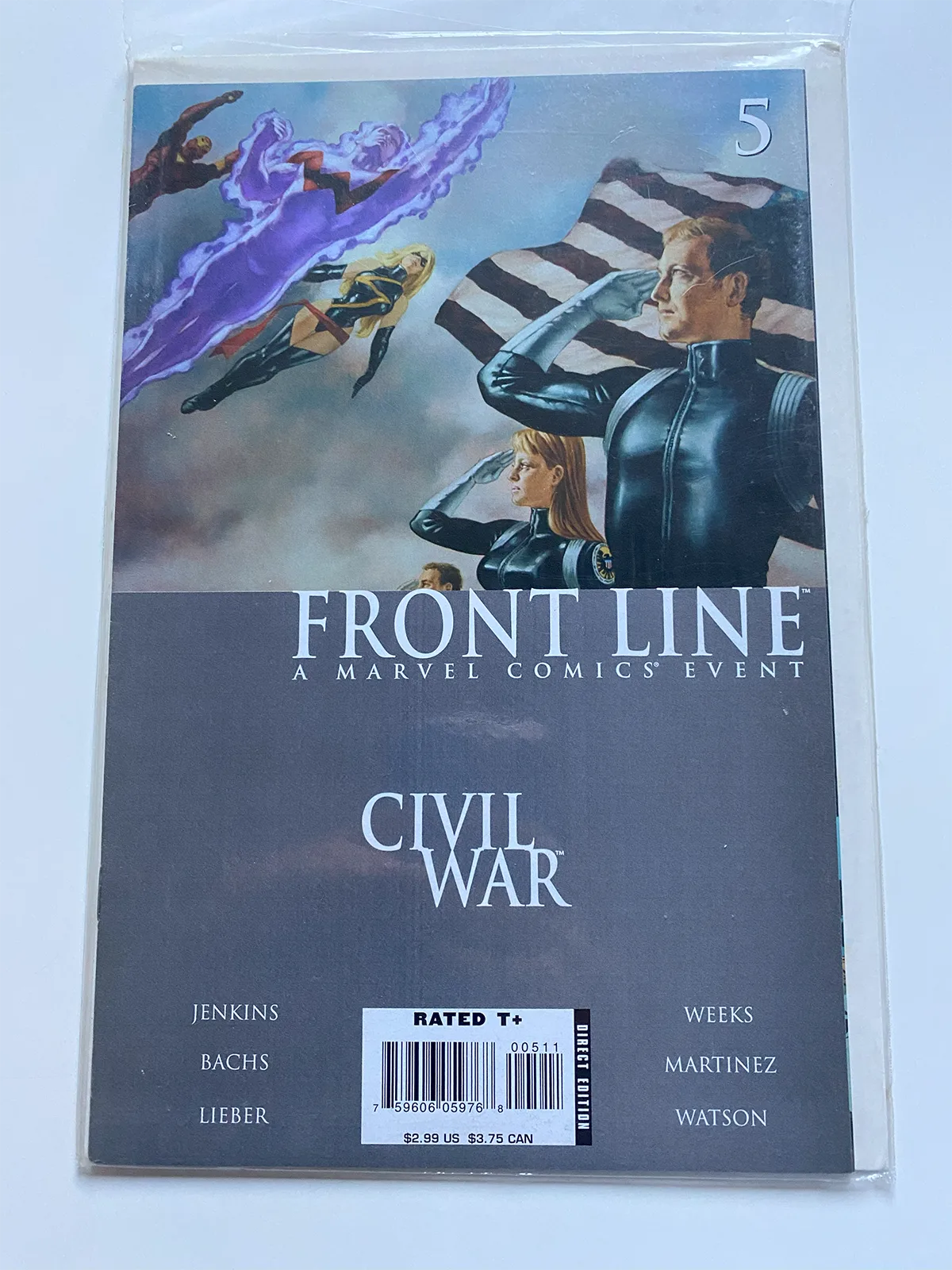 Front Line a marvel comics event Civil war 5 - Inglés