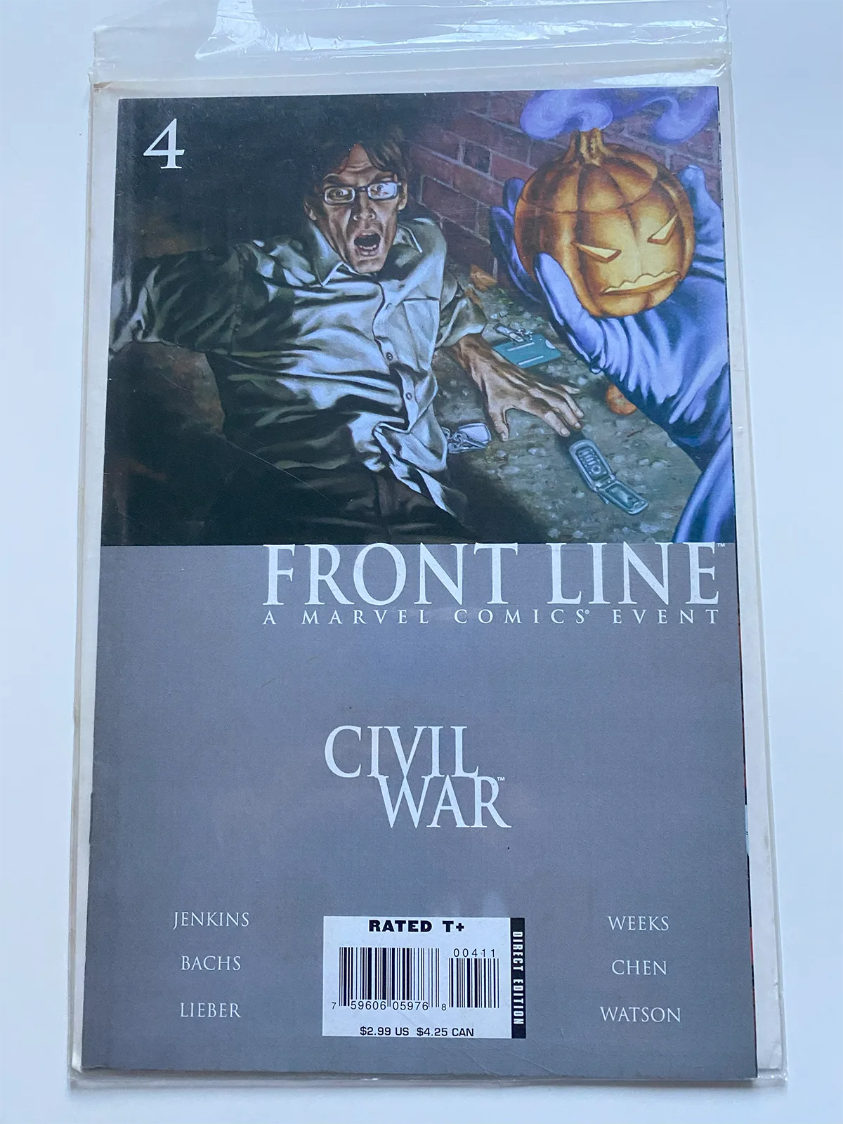 Front Line a marvel comics event Civil war 4 - Inglés