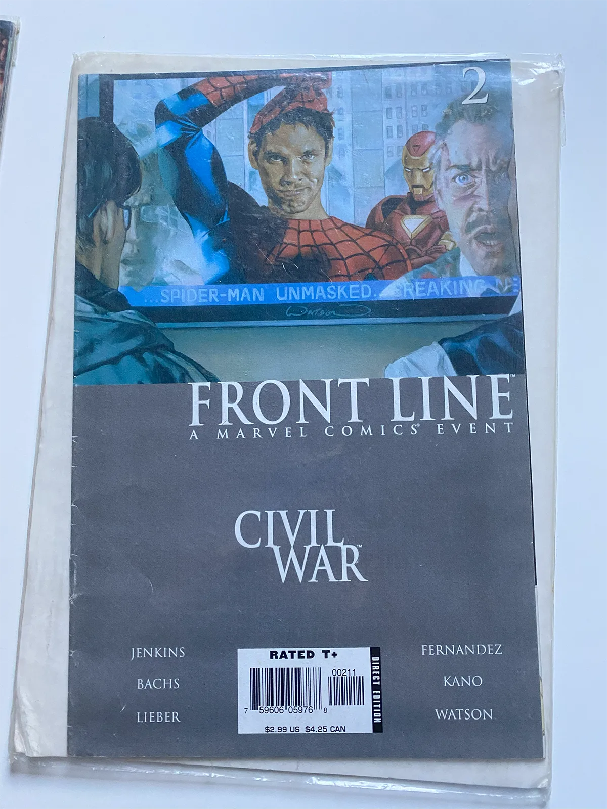 Front Line a marvel comics event Civil war 2 - Inglés