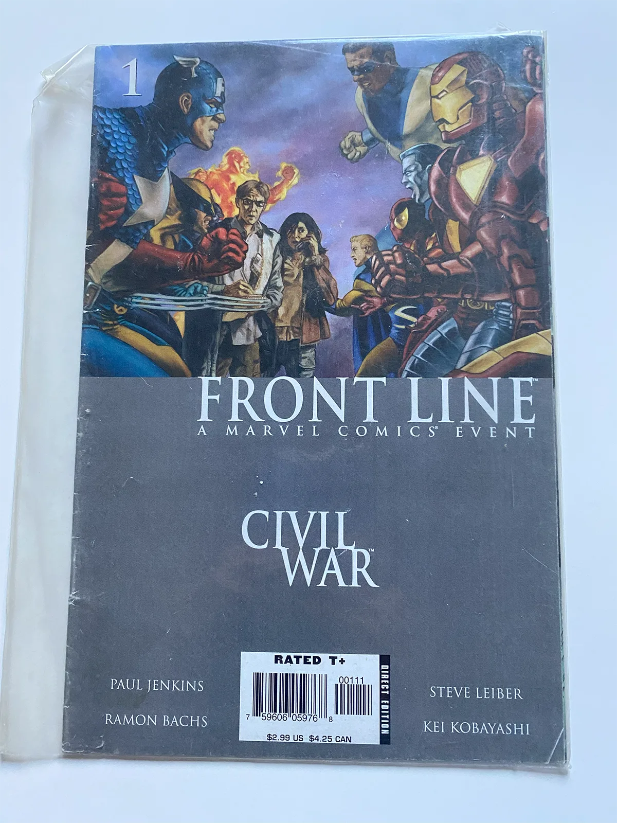 Front Line a marvel comics event Civil war 1 - Inglés