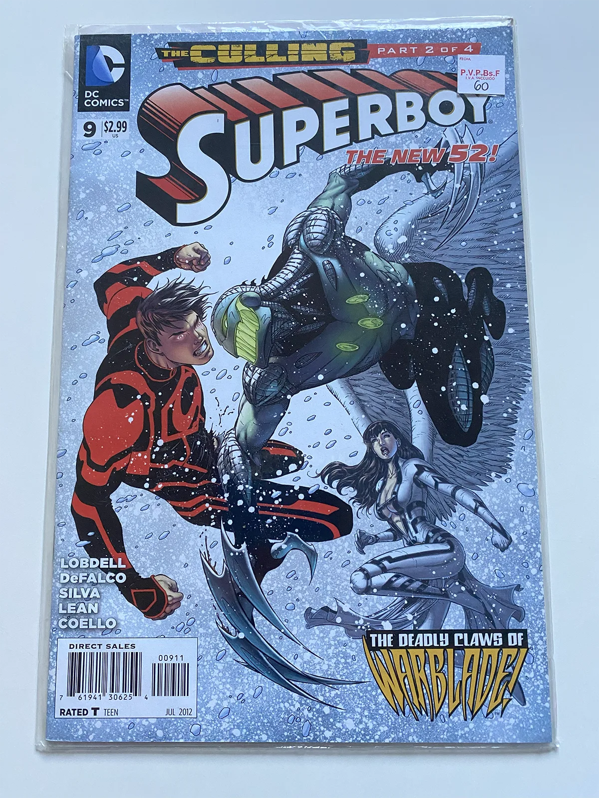 Superboy Nº9 the deeadly claws of warblade! - Inglés