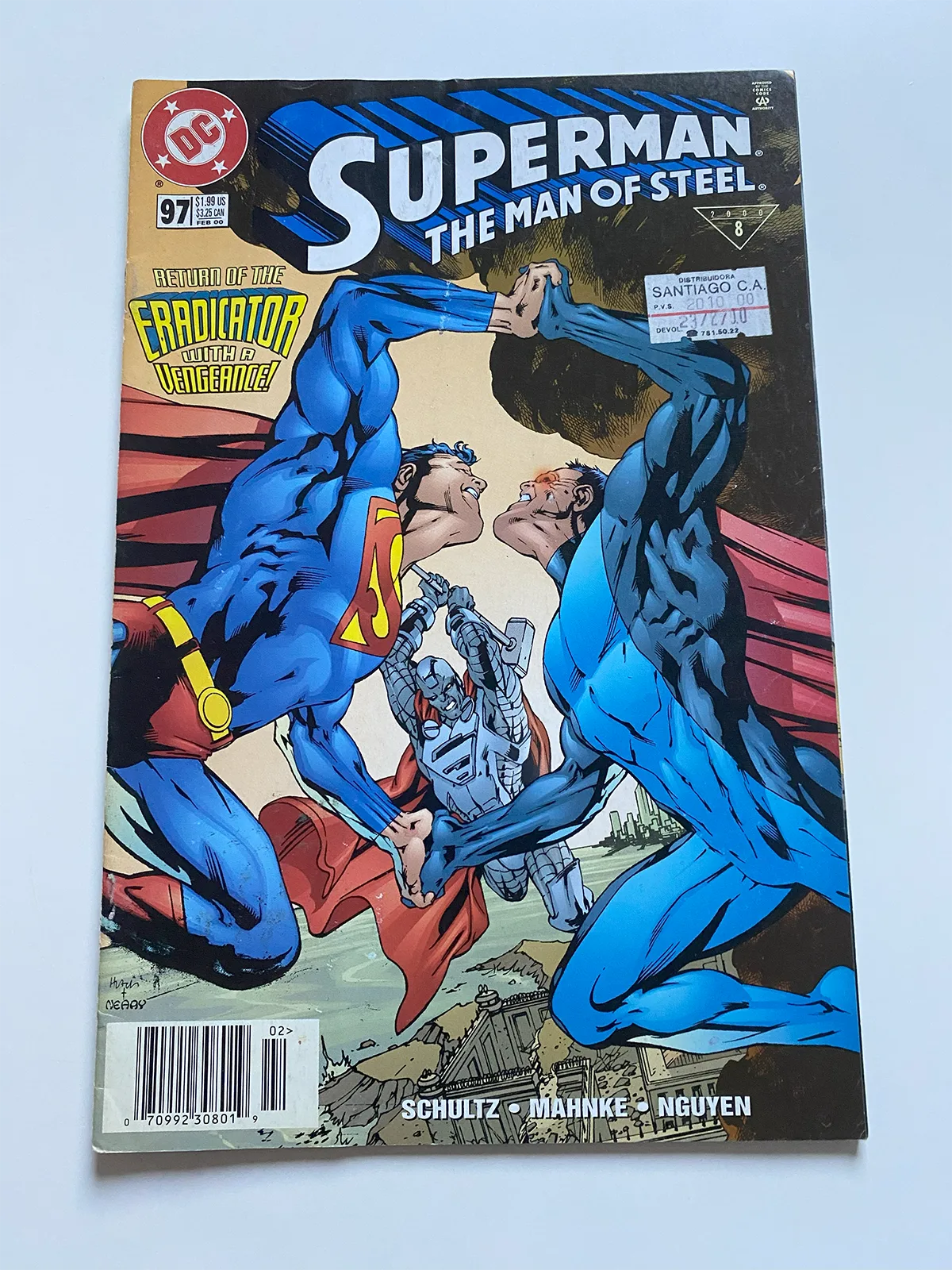 Superman the man of steel Nº97 Returns of the eradicator with a vengance - Inglés