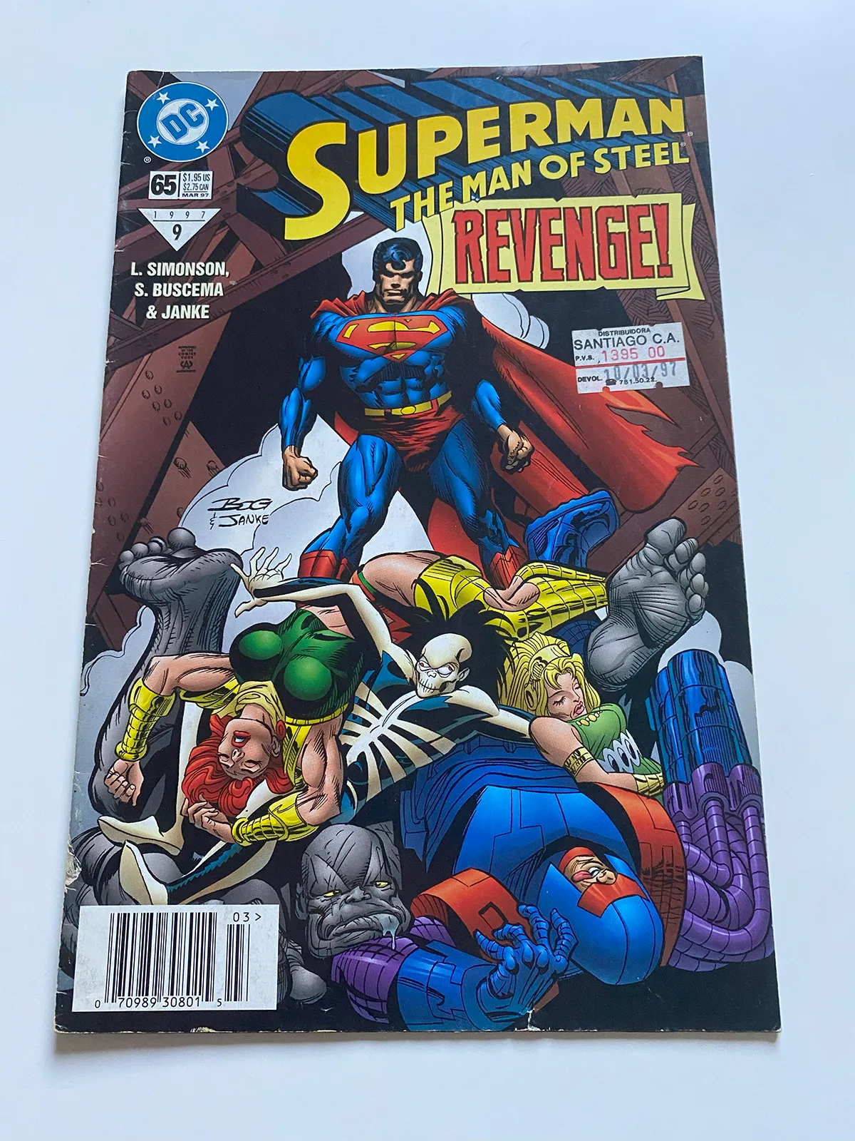 Superman the man of steel revenge! Nº65 - Inglés