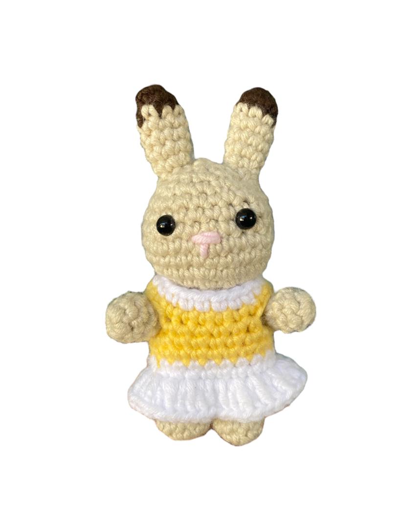 Ternurin conejita vestido amarillo - amigurumi
