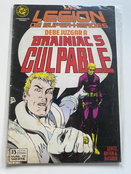 Legion de super-heroes Nº17 Debe juzgar a Brainiac 5 culpable - Español