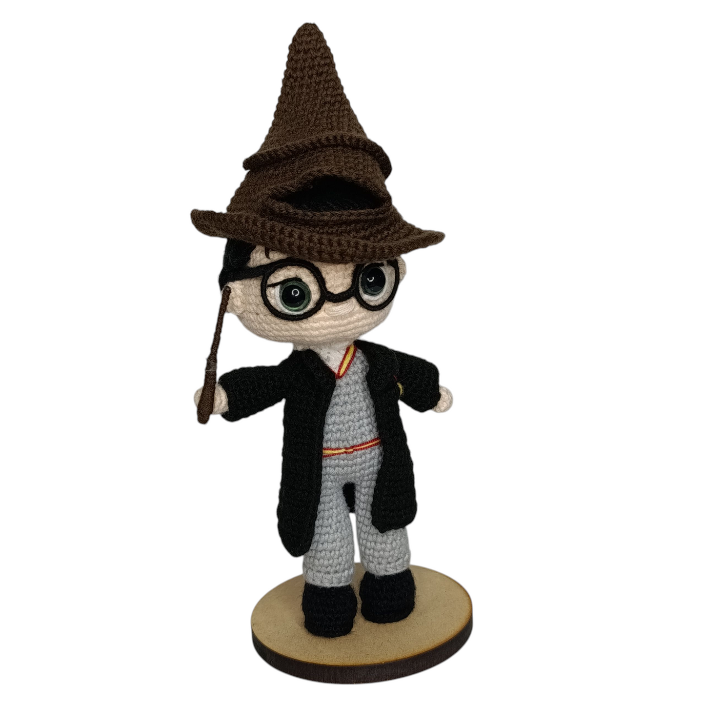Amigurumi - Harry Potter + sombrero seleccionador 20cm